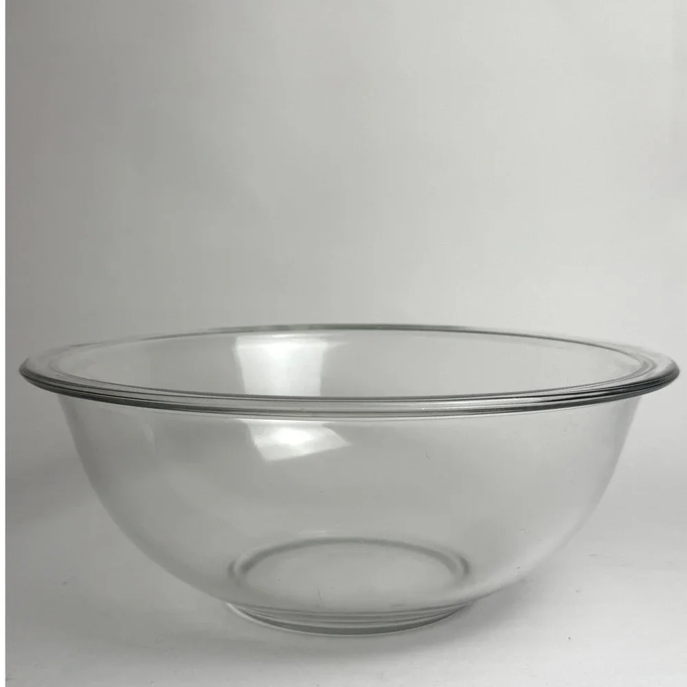 Pyrex Glass Mixing Bowl 325 2.5L Clear Made in USA Oven‎ Broiler Safe